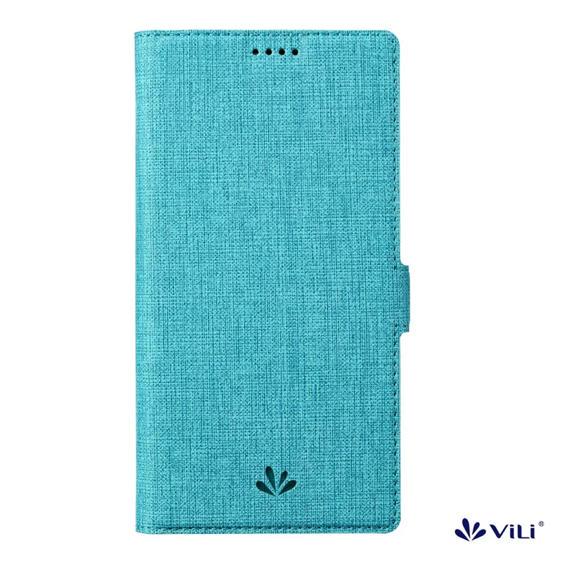 Série VILI DMK pour étui de téléphone portable Samsung Galaxy S25+ Portefeuille en cuir Housse de protection - Bleu