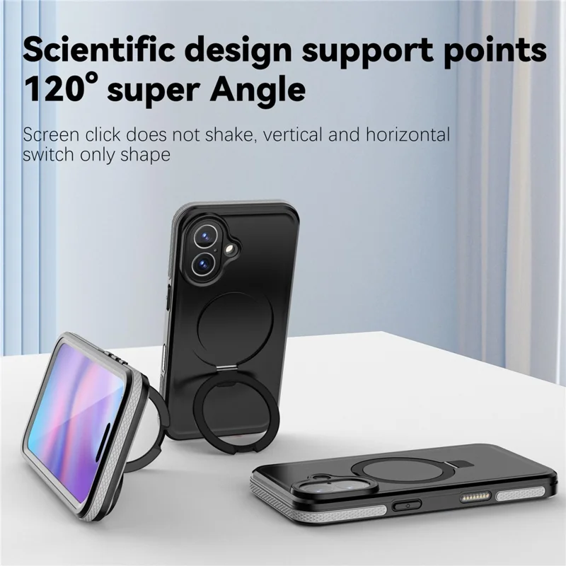 REDPEPPER Для iPhone 17 IP68 Водонепроницаемый чехол совместимый с MagSafe Подставка Чехол для телефона