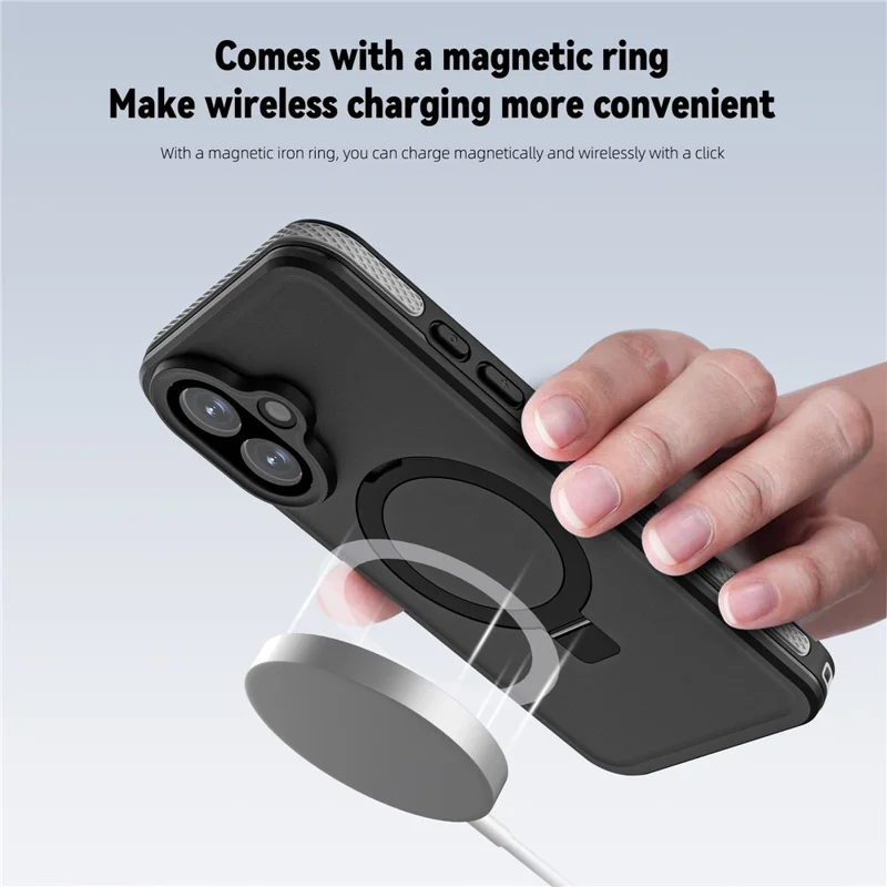 REDPEPPER Для iPhone 17 IP68 Водонепроницаемый чехол совместимый с MagSafe Подставка Чехол для телефона