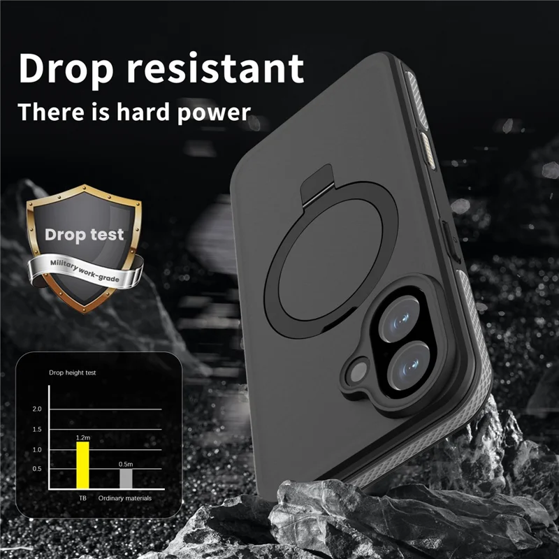 REDPEPPER Для iPhone 17 IP68 Водонепроницаемый чехол совместимый с MagSafe Подставка Чехол для телефона