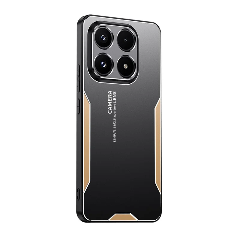 For Xiaomi 17 Phone Case Aluminium Alloy TPU PC Back Cover - Gold