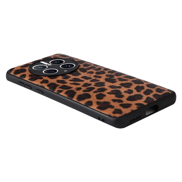 Pour Huawei Mate 50 Pro 4G Étui de protection en cuir PU + PC + TPU antichoc - Léopard