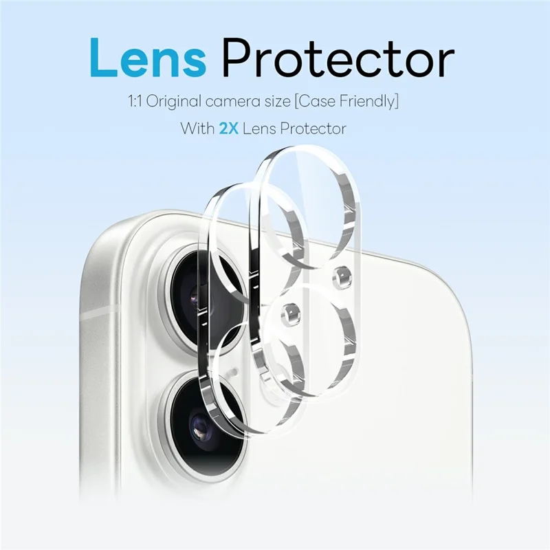 NORTHJO 5 in 1 Set for iPhone 16 Plus Magnetic Case PC + TPU Phone Cover with 2 Front Screen Protector + 2 Lens Film