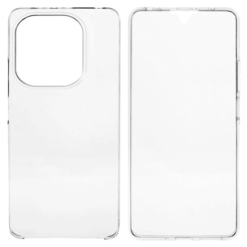 For Xiaomi Redmi Note 14 5G Phone Case TPU Frame Clear Acrylic Back Cover with PET Film