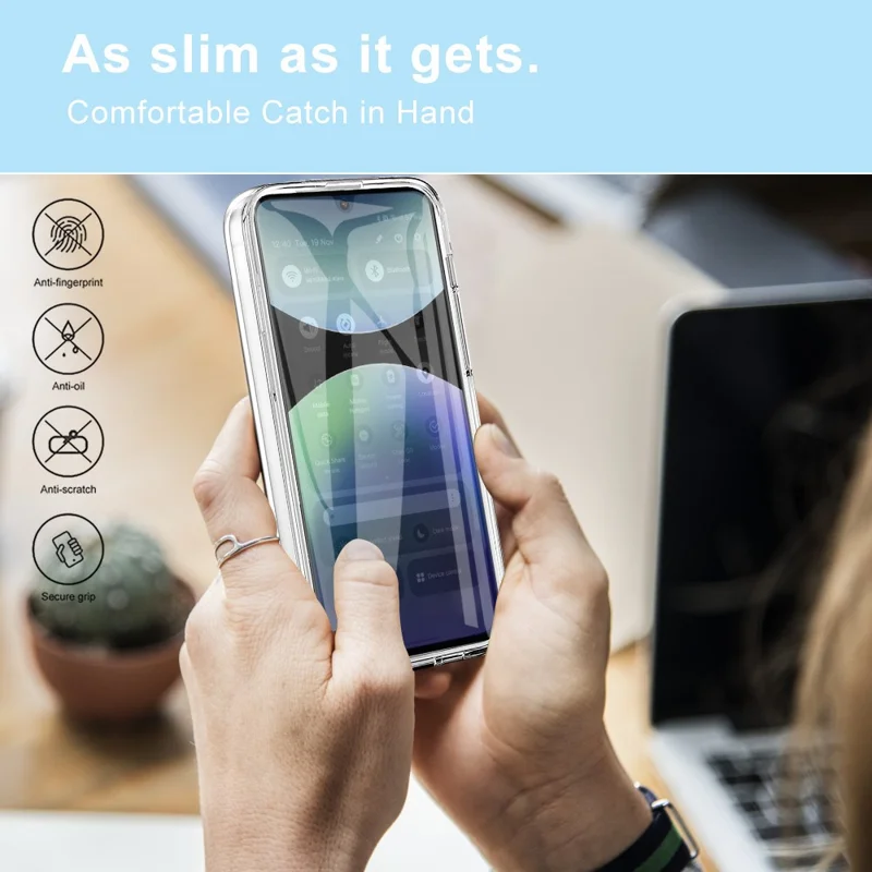 For Xiaomi Redmi Note 14 Pro 4G Phone Case TPU Frame Clear Acrylic Back Cover with PET Film