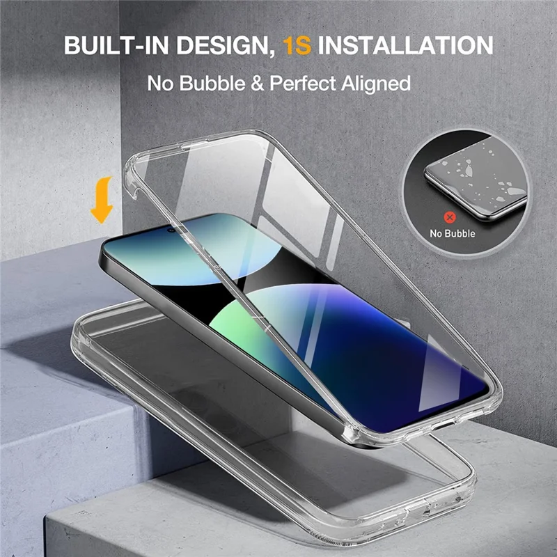 For Xiaomi Redmi Note 14 Pro 4G Phone Case TPU Frame Clear Acrylic Back Cover with PET Film