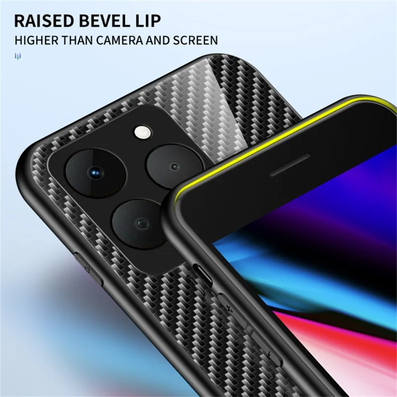 For Realme 15T 5G Case Tempered Glass Shockproof Phone Cover - Colorful Fiber