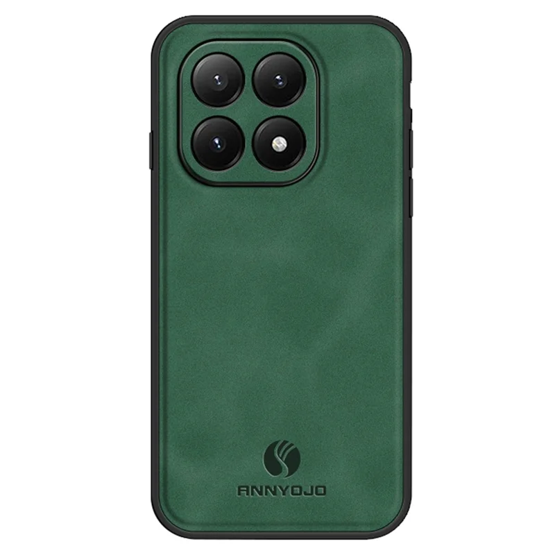 ANNYOJO til Xiaomi 15T hylster i PU-læder + PC + TPU mod fald bagside - Grøn