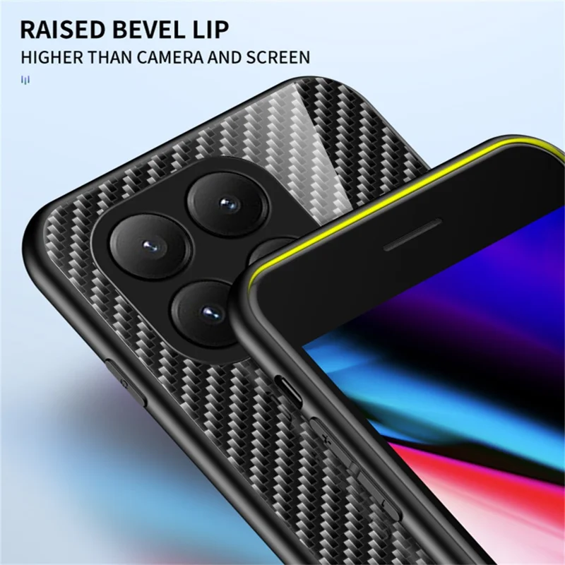 For Xiaomi 15T Case Tempered Glass Shockproof Phone Cover - Colorful Fiber