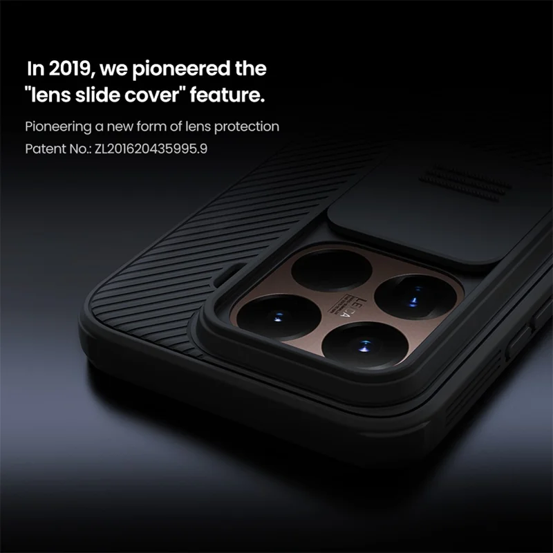 NILLKIN Camshield Pro Serie voor Xiaomi 15T Pro hoes PC + TPU Schuifcamera deksel telefoonhoes