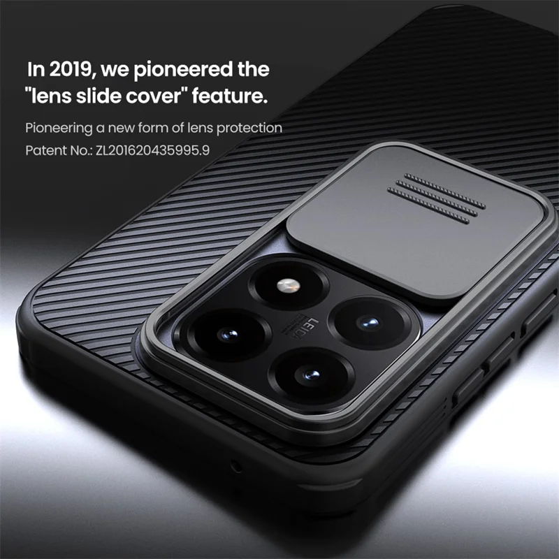 NILLKIN Camshield Pro-serie voor Xiaomi 15T hoesje PC + TPU Schuifbare cameraflip hoes