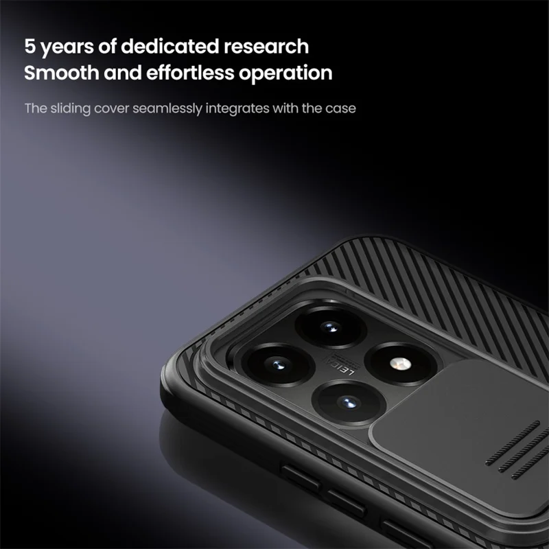 NILLKIN Camshield Pro-serie voor Xiaomi 15T hoesje PC + TPU Schuifbare cameraflip hoes