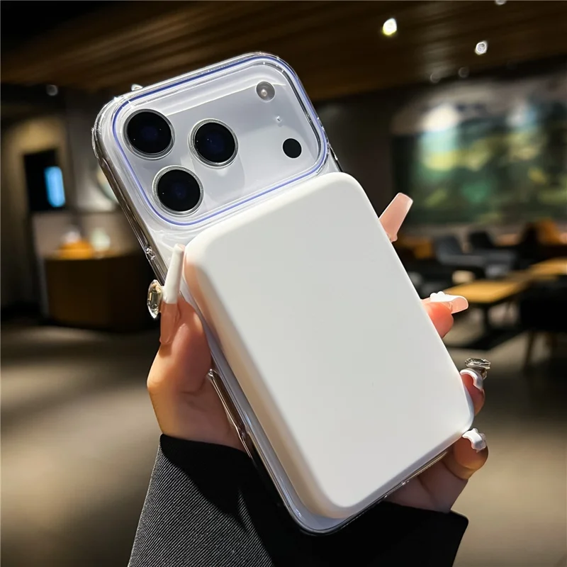 For iPhone 17 Pro Case Compatible with MagSafe Ultra Thin Clear PC Phone Back Cover - Orange