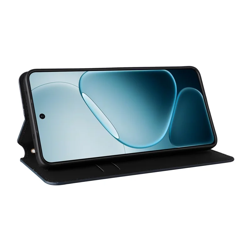 Leather Case for Oppo A6 GT 5G / A6 Max 5G / F31 Pro+ 5G Wallet Rhombus Imprinted Phone Cover - Blue