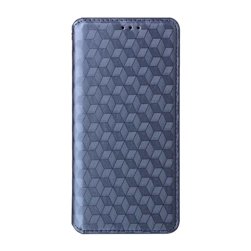 Leather Case for Oppo A6 GT 5G / A6 Max 5G / F31 Pro+ 5G Wallet Rhombus Imprinted Phone Cover - Blue