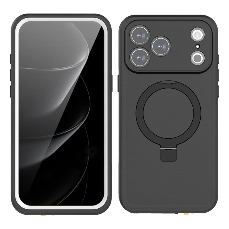 REDPEPPER Obudowa na iPhone'a 17 Pro Max z funkcją wodoodporności IP68, kompatybilna z MagSafe, z uchwytem do telefonu z podpórką