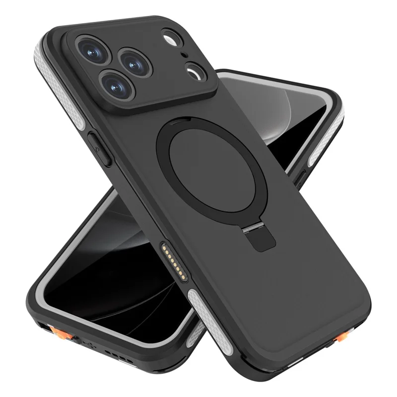 REDPEPPER Obudowa na iPhone'a 17 Pro Max z funkcją wodoodporności IP68, kompatybilna z MagSafe, z uchwytem do telefonu z podpórką