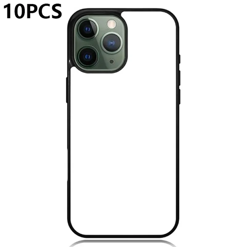 10Pcs / Pack For iPhone 11 Pro Case PC + TPU Phone Cover Support Heat Transfer Printing