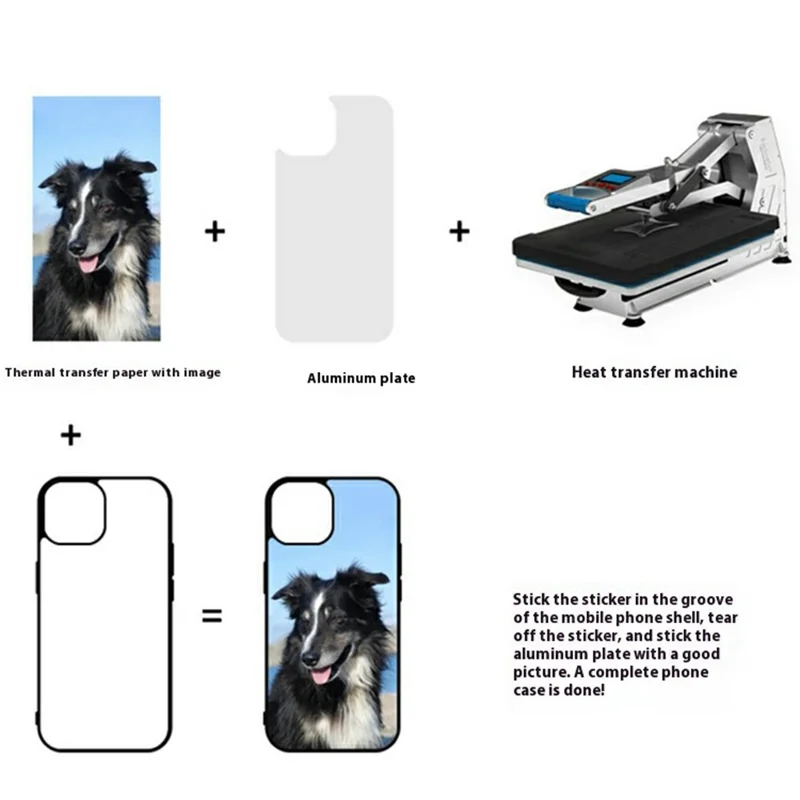 10Pcs / Pack For iPhone 11 Pro Case PC + TPU Phone Cover Support Heat Transfer Printing