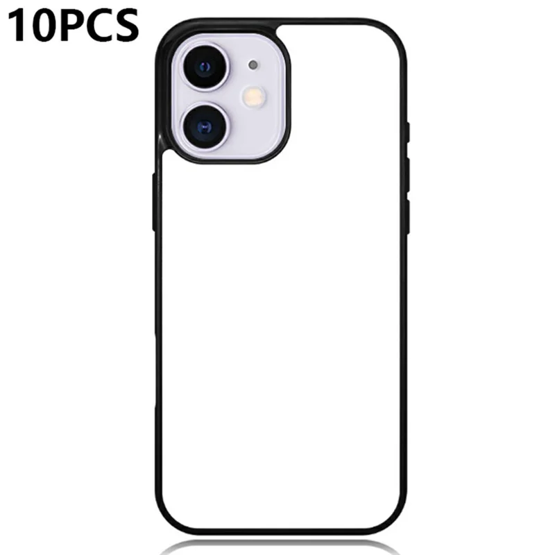 10Pcs / Pack For iPhone 11 Case PC + TPU Phone Cover Support Heat Transfer Printing