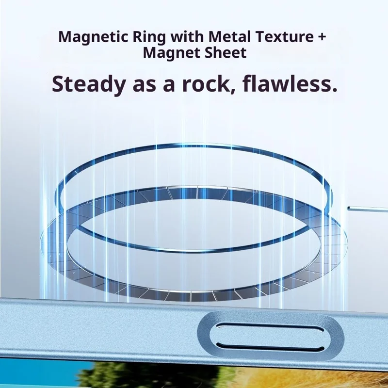 For iPhone 17 Pro Max Case Rubberized Skin Touch Magnetic PC Phone Cover Compatible with MagSafe - Titanium