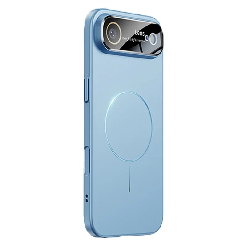 Чехол для iPhone Air Case Rubberized Skin Touch Magnetic PC Phone Cover, совместимый с MagSafe - синий