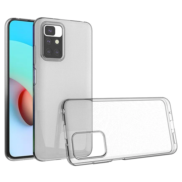 Pour Xiaomi Redmi 10 4G (2021) / Redmi 10 2022 4G / Redmi 10 Prime / Note 11 4G (MediaTek) Transparent TPU Case Ultra Slim Anti-scratch Protective Phone Cover