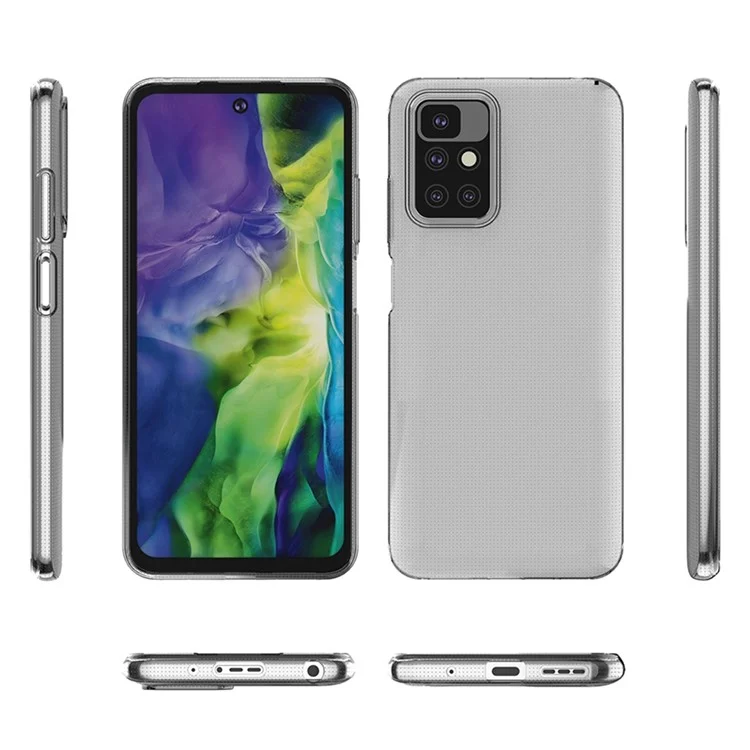 Pour Xiaomi Redmi 10 4G (2021) / Redmi 10 2022 4G / Redmi 10 Prime / Note 11 4G (MediaTek) Transparent TPU Case Ultra Slim Anti-scratch Protective Phone Cover