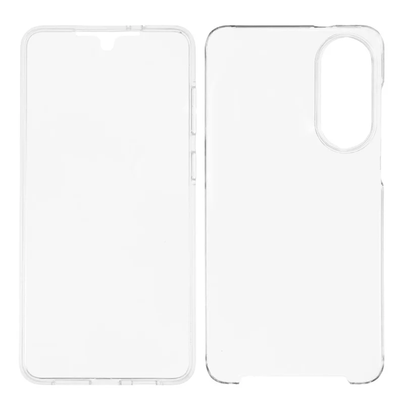 For Samsung Galaxy S25 Edge Phone Case TPU Frame Clear Acrylic Back Cover with PET Film