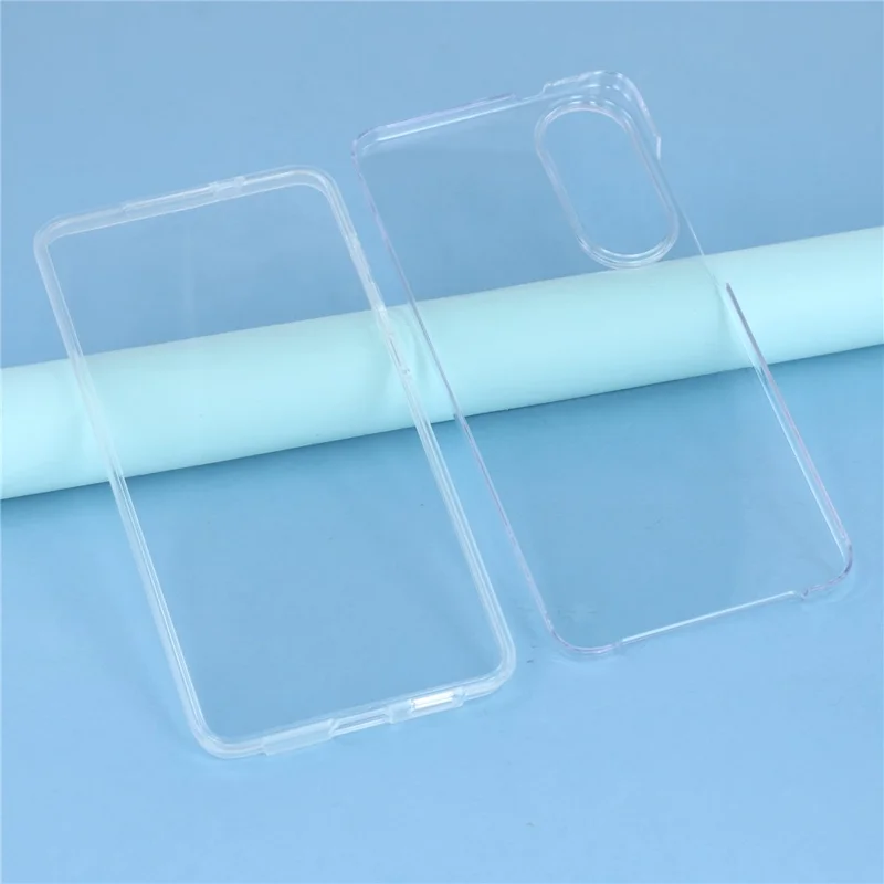 For Samsung Galaxy S25 Edge Phone Case TPU Frame Clear Acrylic Back Cover with PET Film