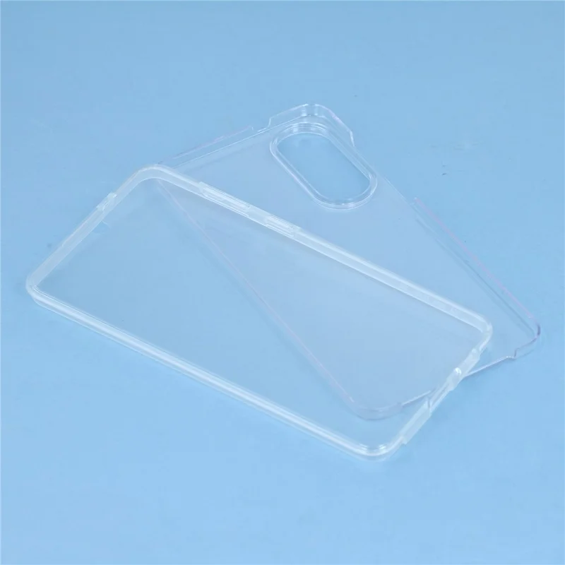 For Samsung Galaxy S25 Edge Phone Case TPU Frame Clear Acrylic Back Cover with PET Film