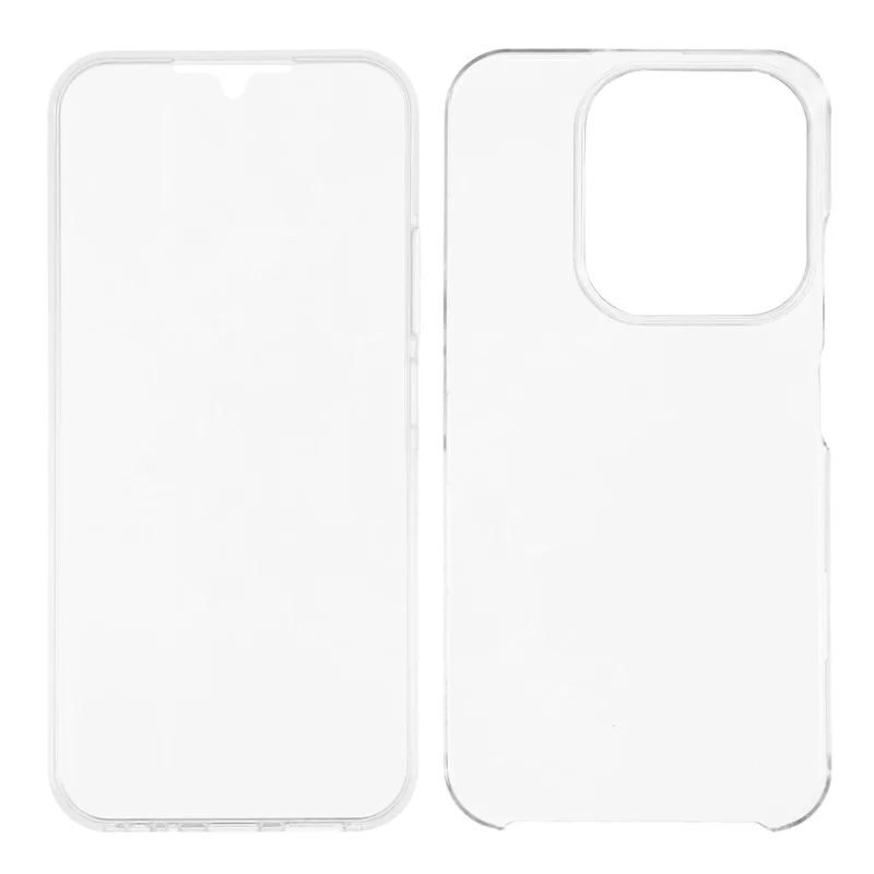 Phone Case For Xiaomi Redmi 15C 4G (EU) (173mm)  /  15C 5G (EU) (173mm)  /  Poco C85 4G (173mm) TPU Frame Clear Acrylic Back Cover with PET Film