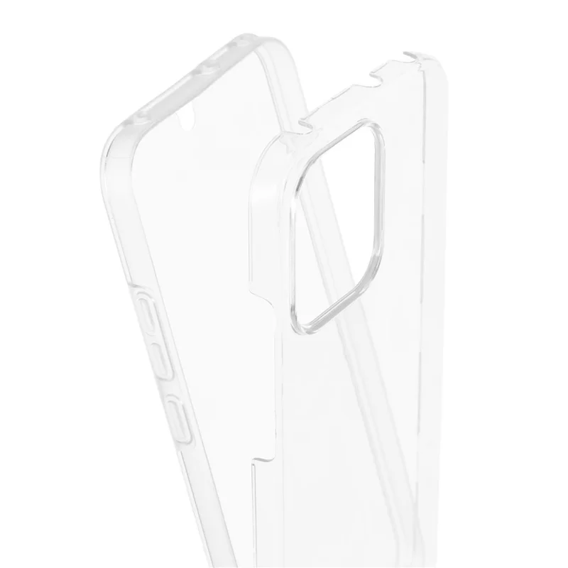 Capa de Telefone para Oppo Reno14 F 5G - Estrutura de TPU, Parte Traseira de Acrílico Transparente com Película de PET
