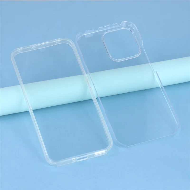 Capa de Telefone para Oppo Reno14 F 5G - Estrutura de TPU, Parte Traseira de Acrílico Transparente com Película de PET