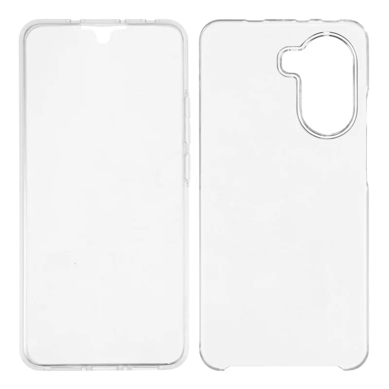 Telefoonhoesje voor Xiaomi Poco X7 Pro 5G / Redmi Turbo 4 5G TPU-frame transparante acrylback met PET-folie