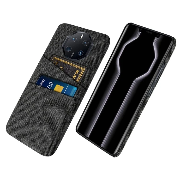 Para Huawei Mate 50 RS Porsche Design 4G Provo de Textura de Textura de Textura de Textura de Textura de Textura PC PC Protective Back Cover - Preto