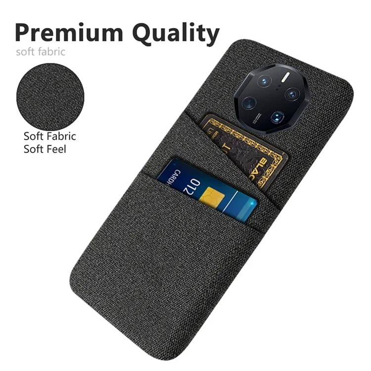 Para Huawei Mate 50 RS Porsche Design 4G Provo de Textura de Textura de Textura de Textura de Textura de Textura PC PC Protective Back Cover - Preto