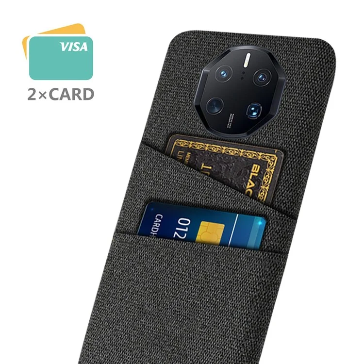 Para Huawei Mate 50 RS Porsche Design 4G Provo de Textura de Textura de Textura de Textura de Textura de Textura PC PC Protective Back Cover - Preto