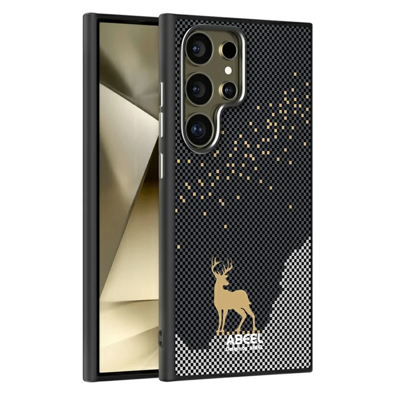 ABEEL For Samsung Galaxy S24 Ultra Magnetic Case Ultra Slim PC TPU Phone Back Cover - Deer