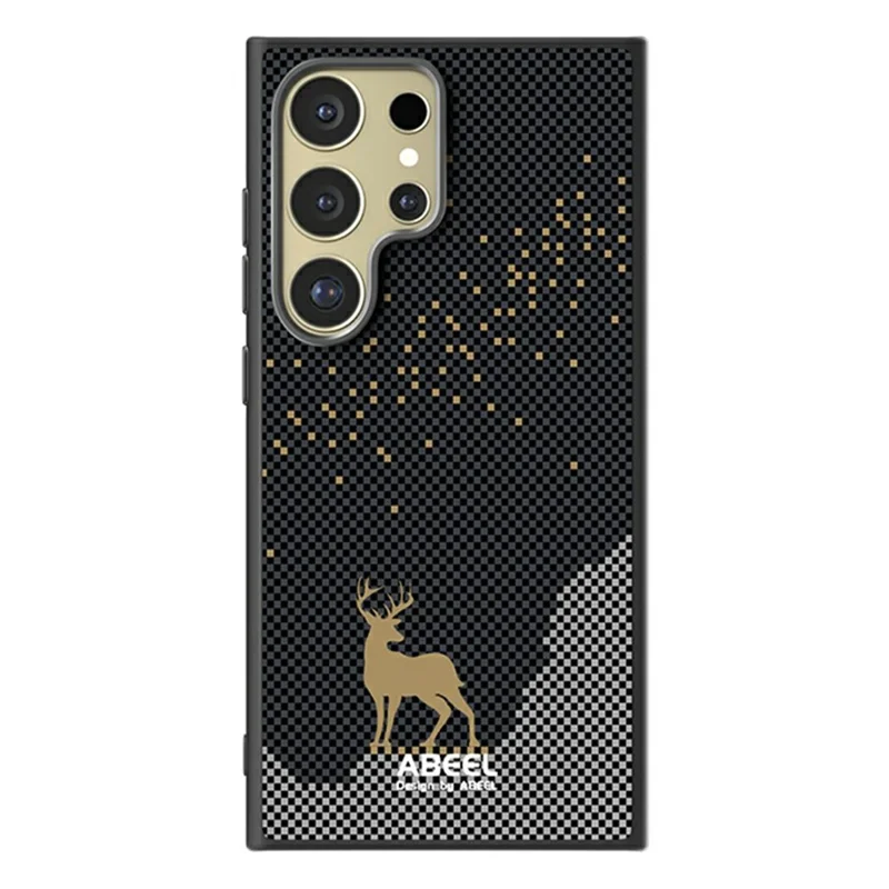 ABEEL For Samsung Galaxy S24 Ultra Magnetic Case Ultra Slim PC TPU Phone Back Cover - Deer