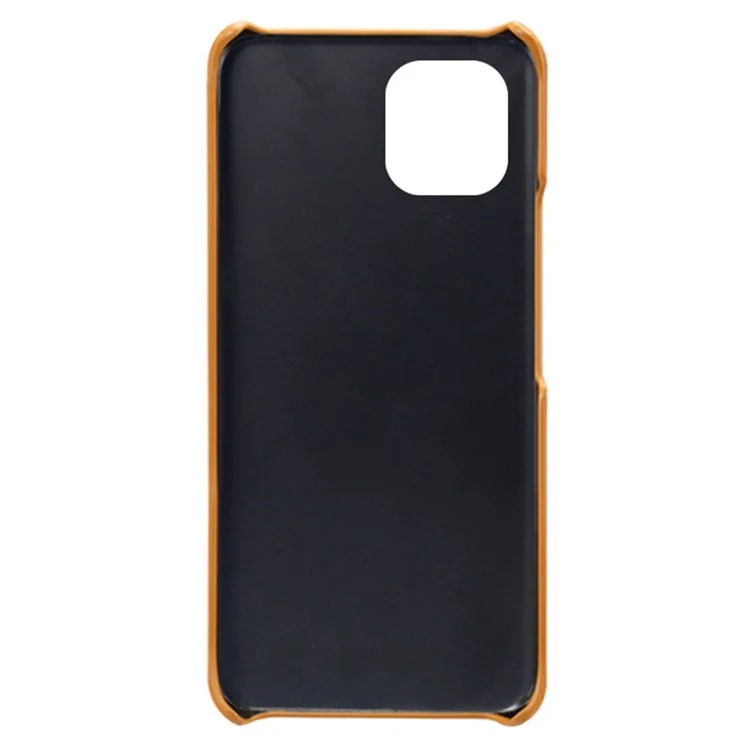 Para Xiaomi Redmi A1 4G Tock Telep Slim Cover Cubla de Terneros PU Cubo de Teléfono Anti-stratch PC Recubierto de Cuero - Naranja