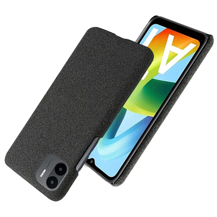 Étui à L'épreuve Des Chocs Pour Xiaomi Redmi A1 4G Textre Textre Anti-drop Téléphone Couleur de Protection du PC Hard PC - le Noir