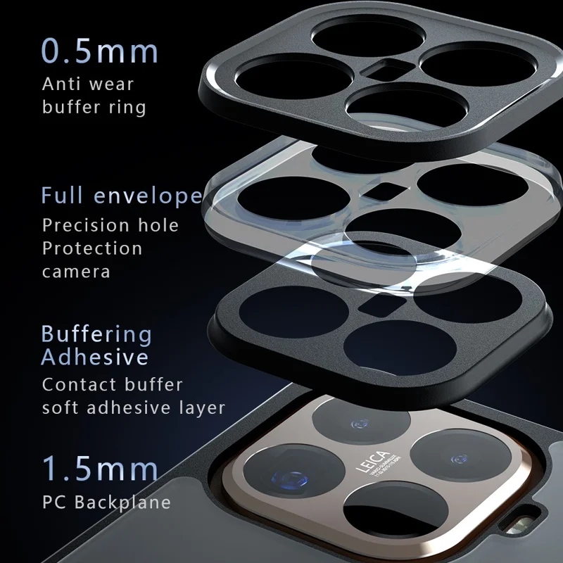 Voor Xiaomi 15T Pro hoesje Stootvast TPU + PC Matte achterkant telefoonhoesje