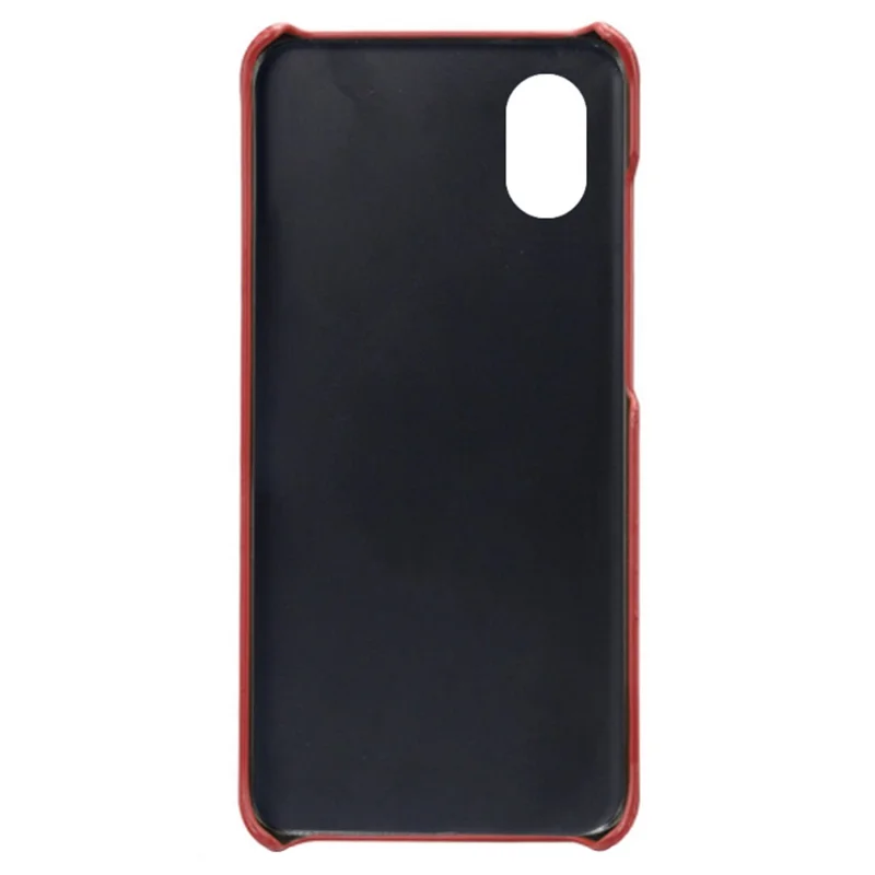 For Samsung Galaxy A23e Mobile Phone Cover Scratch-resistant Textured PU Leather Coated PC Phone Case - Red