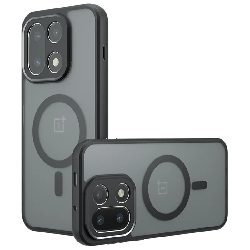 غطاء لهاتف OnePlus 15 5G متوافق مع MagSafe، غطاء واقي من مادة TPU + PC بنسيج مطفي وملمس ناعم