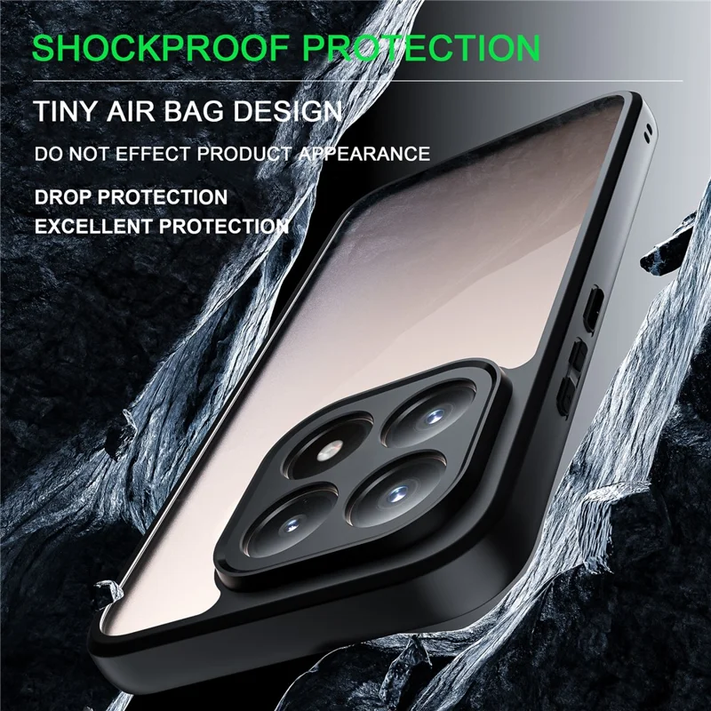 Seria IMAK UX-9A dla Xiaomi 15T, przezroczysta obudowa z TPU i PC, pokrywa telefonu z wzmocnionymi narożnikami