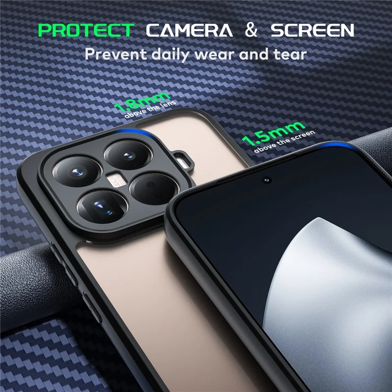 IMAK UX-9A Serie für Xiaomi 15T Pro Hülle Klare TPU PC Handyhülle mit verstärkten Ecken