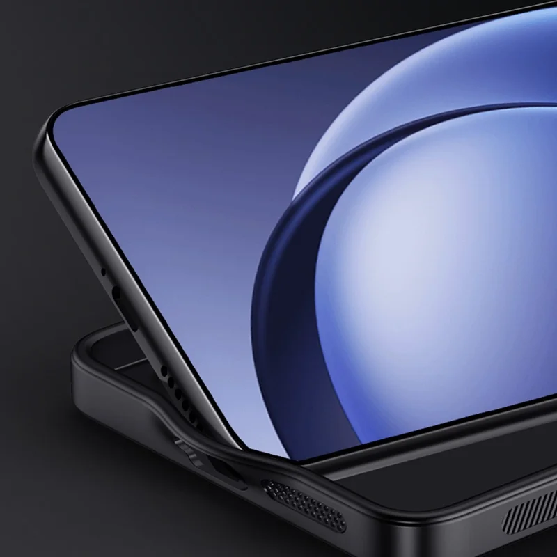 Per OnePlus 15 5G Custodia in Legno Texture PU Pelle Rivestita PC TPU Cover per Telefono - Nero