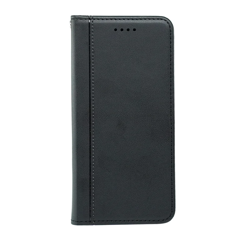 Wallet Case For Honor 400 Smart 5G  /  4G  /  X7d 4G Magnetic Closing PU Leather Phone Cover with Wrist Strap - Black