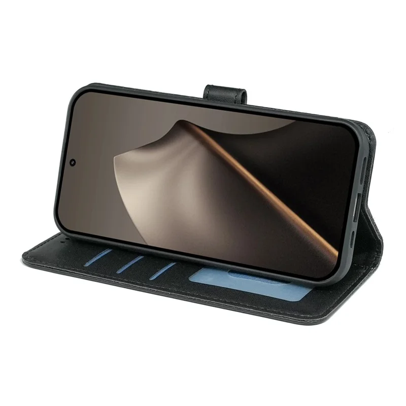 For Xiaomi 15T Pro Wallet Phone Case Pattern Imprint Leather Flip Cover - Black